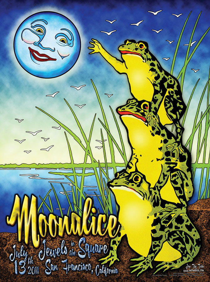 7/13/11 Moonalice poster by Alexandra Fischer