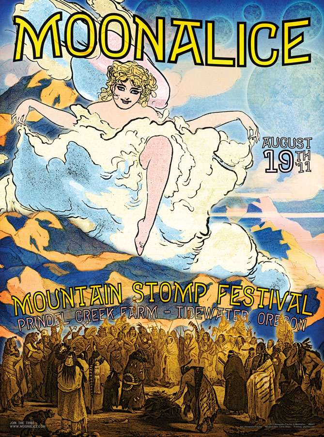 8/19/12 Moonalice poster by Alexandra Fischer