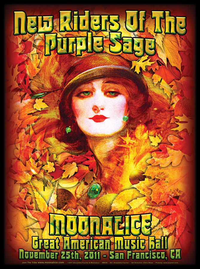 11/25/11 Moonalice poster by Alexandra Fischer