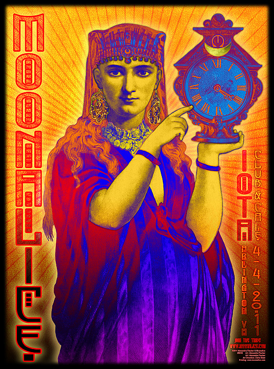 4/04/11 Moonalice poster by Alexandra Fischer