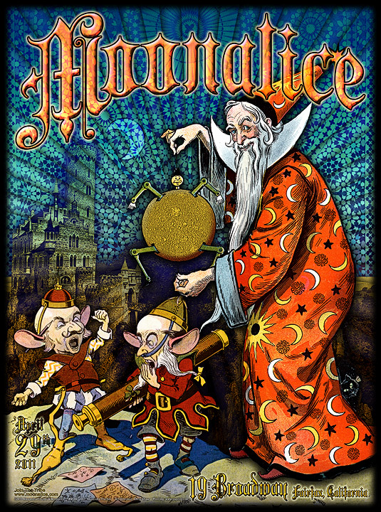 4/29/11 Moonalice poster by Alexandra Fischer