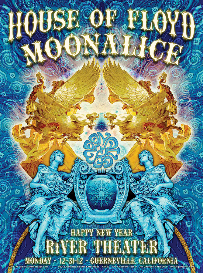 12/31/12 Moonalice poster by Alexandra Fischer