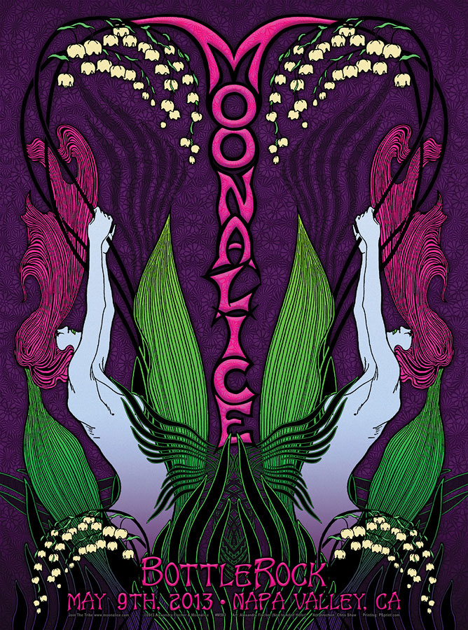 5/9/13 Moonalice poster by Alexandra Fischer