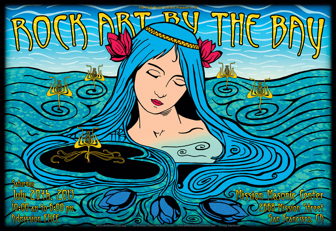 TRPS Rock Art By The Bay poster by Alexandra Fischer